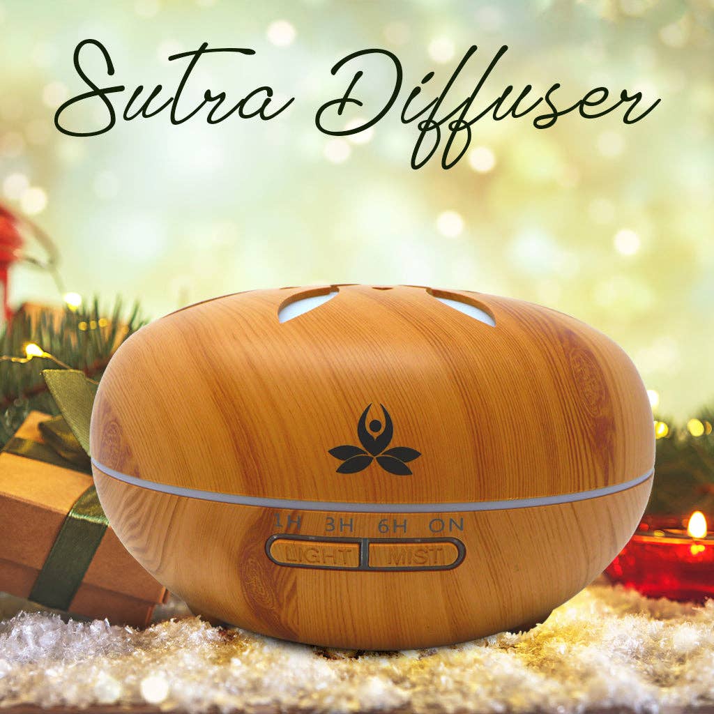 Portable- 550ML Wooden look Essential oil Diffuser (Sutra)