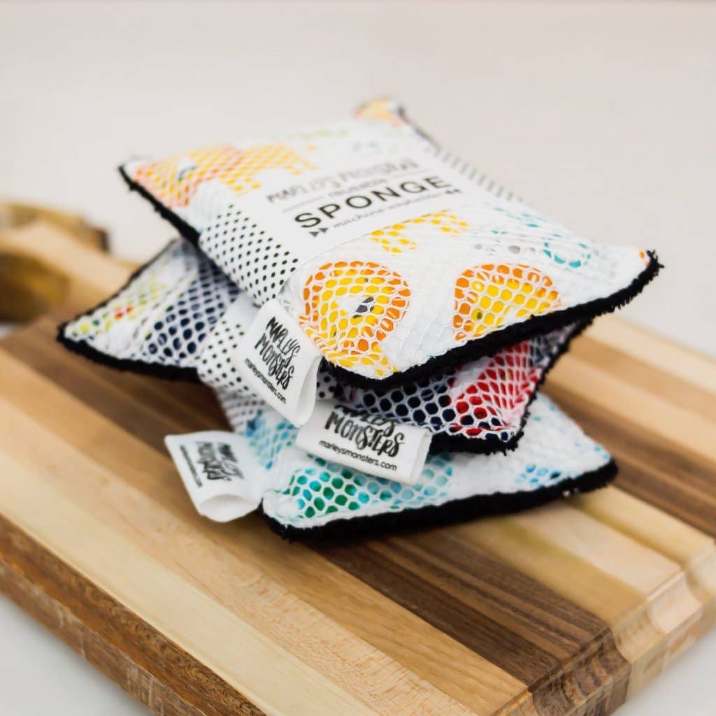 Washable Sponge- Black / Single / Surprise Print