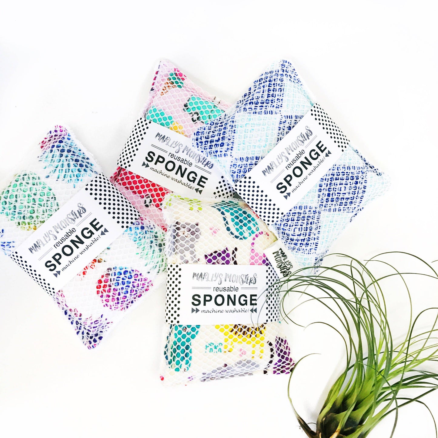 Washable Sponge- Black / Single / Surprise Print