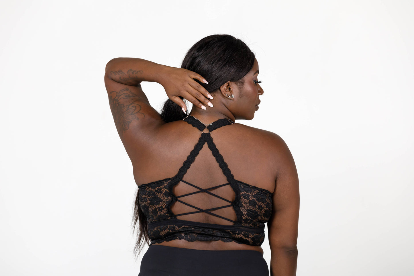 Juliette Lace Bralette by JadyK: Olive / S/M