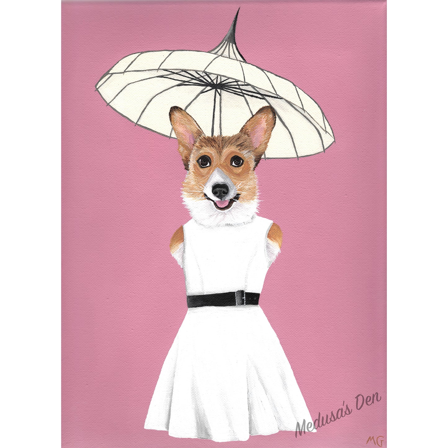 Cotillion Corgi Painting