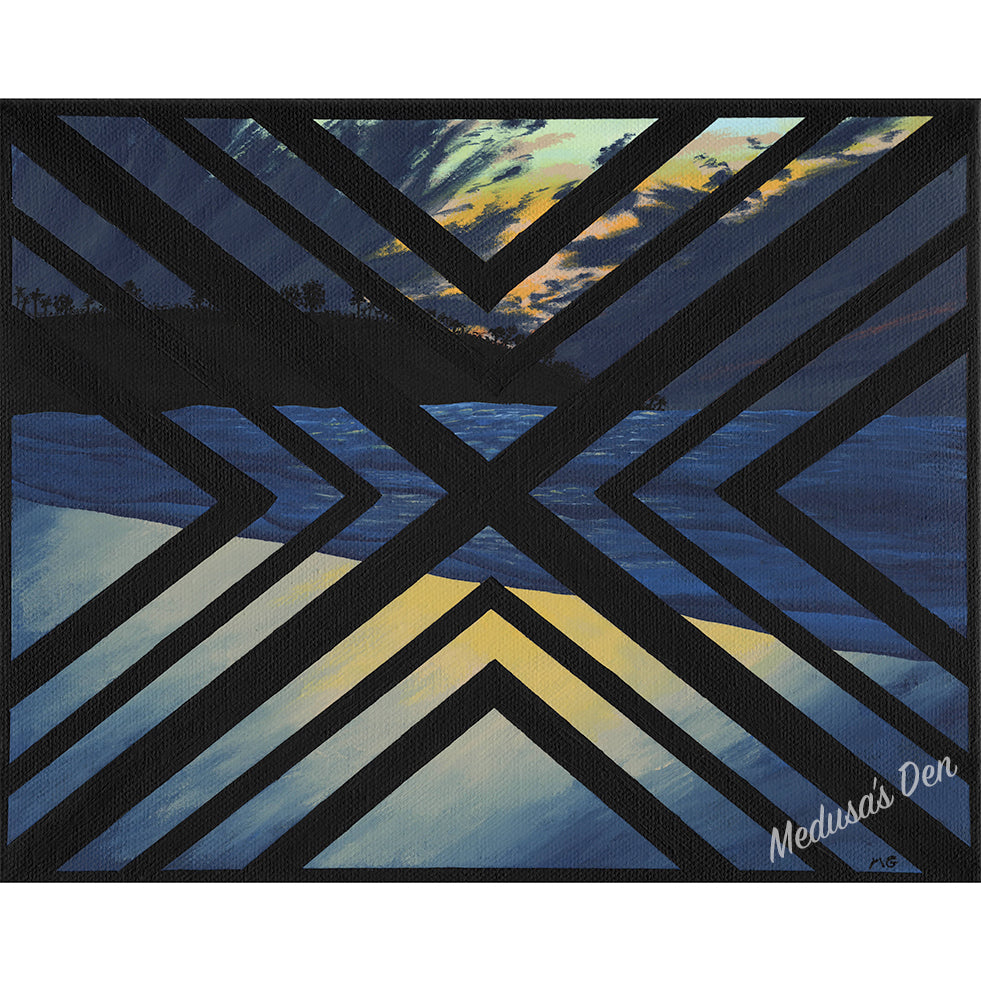 Sunset Over the Pacific Painting