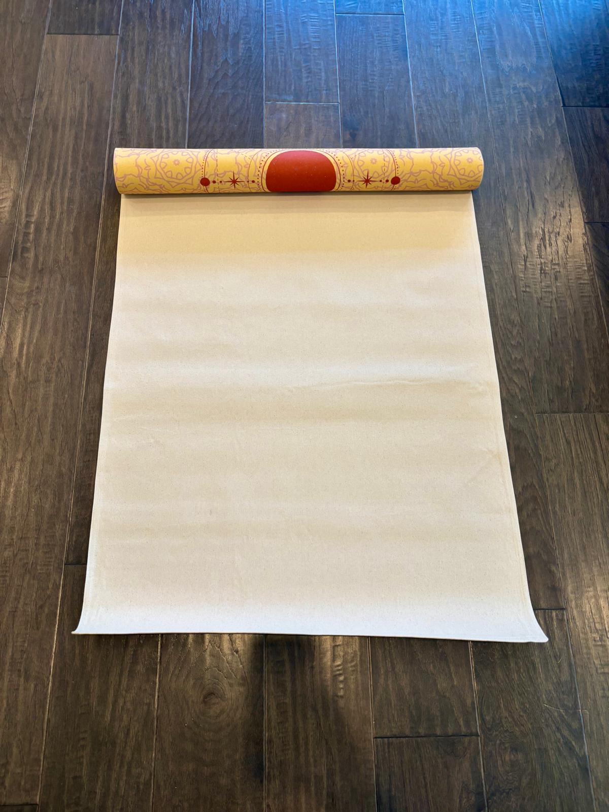 Organic Cotton Yoga Mat | Extra Wide & Long for Balance