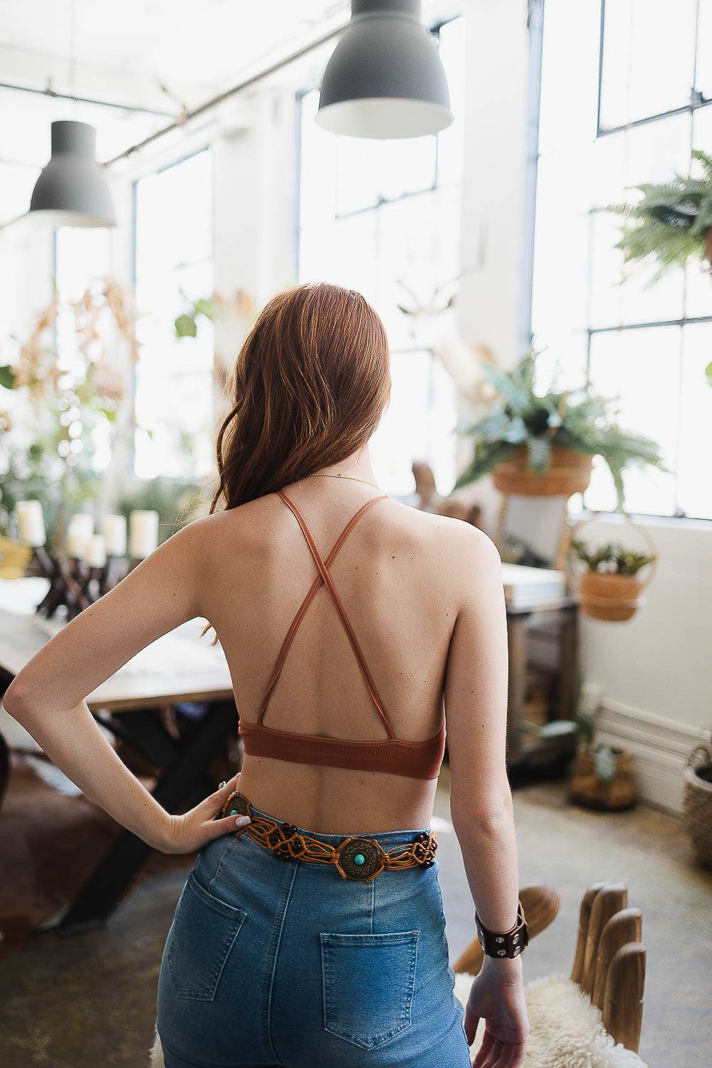 🌼 Crochet Brami Top: Rust / M/L