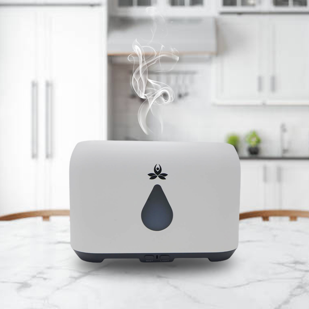 Essential Oil Diffuser With Flame Light (Agni ): Black