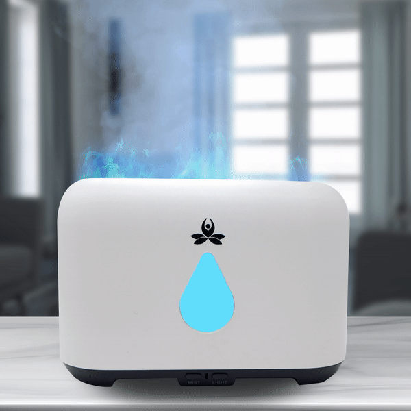 Essential Oil Diffuser With Flame Light (Agni ): Black