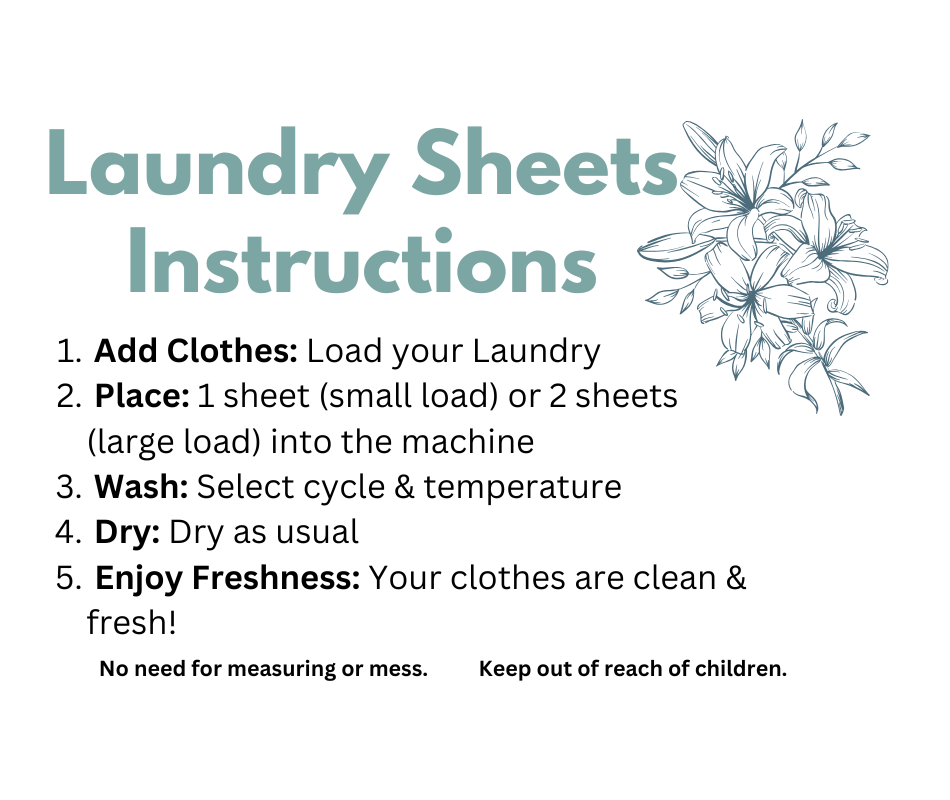 Laundry Detergent Sheets : Lavender