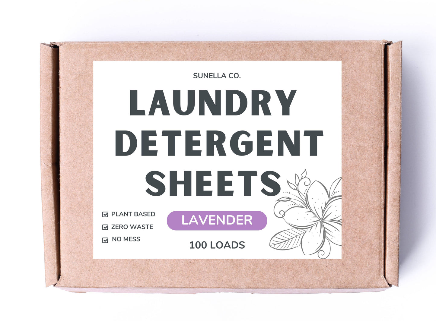 New! Laundry Detergent Sheets Lavender