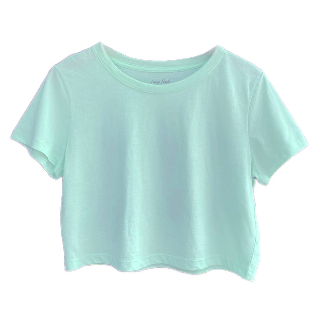 Premium Cotton Crop Tops (New Colors!): XX-Large / Dusky Blue