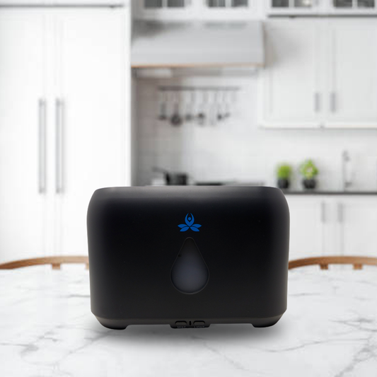 Essential Oil Diffuser With Flame Light (Agni ): Black