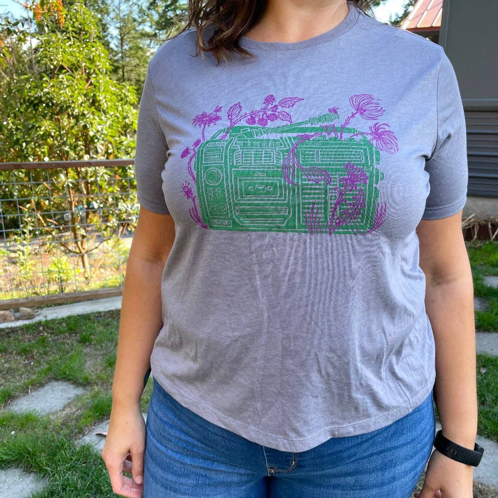 Women's Lost & Found: Boombox Relaxed Fit T Shirt: 2XL