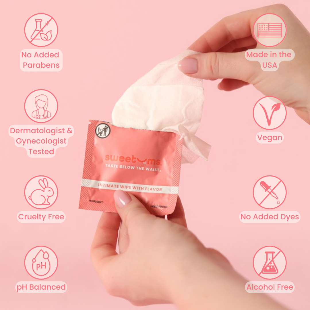 Cherry Flavored Intimate Wipes Feminine Wipes