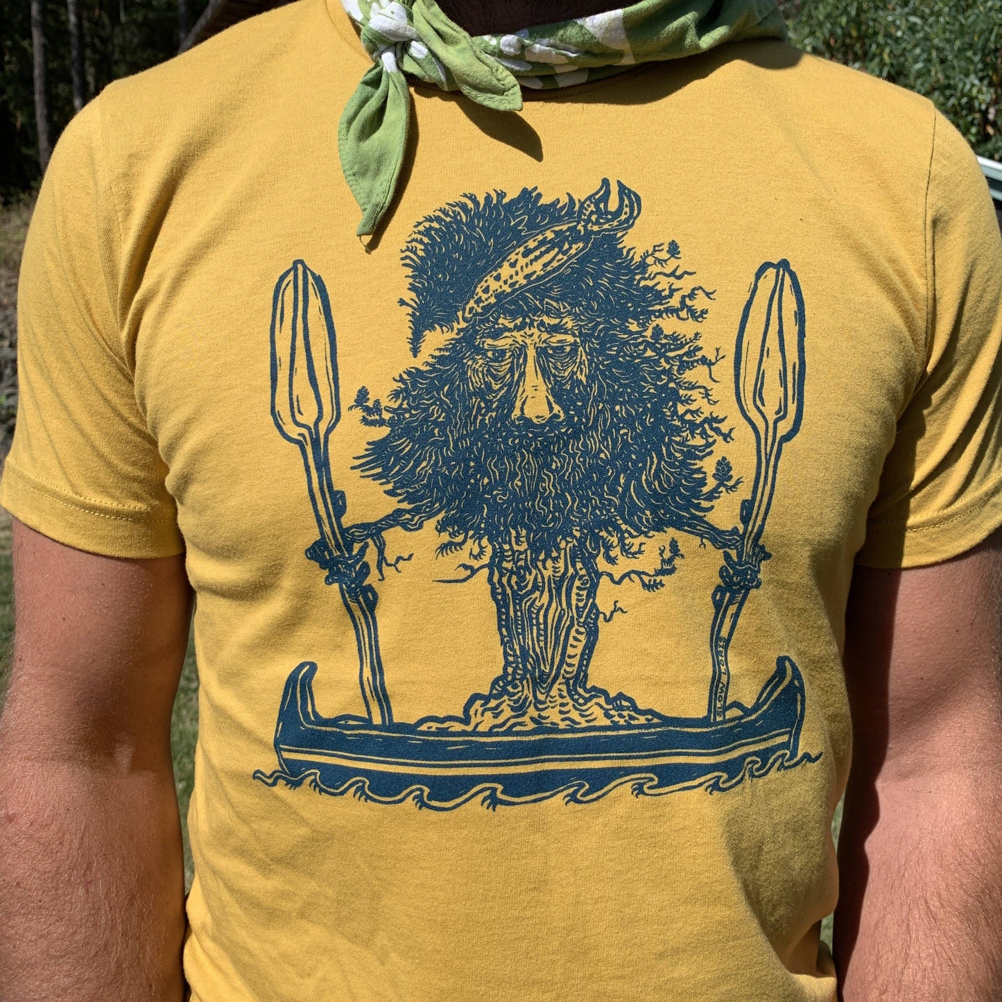 Canoe Tree Dude T Shirt: L