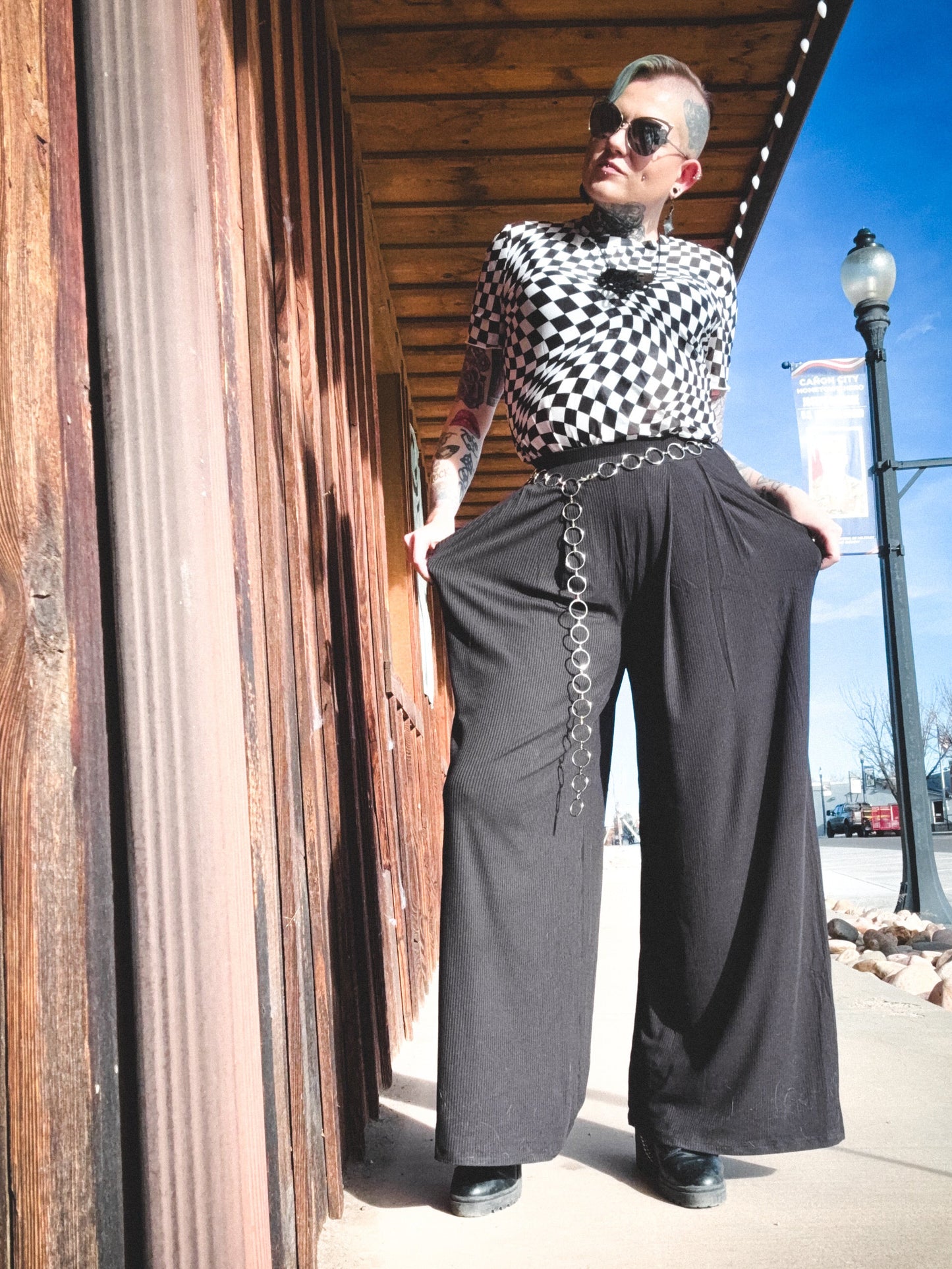 Super Flowy Ribbed Wide Leg Palazzo Pants