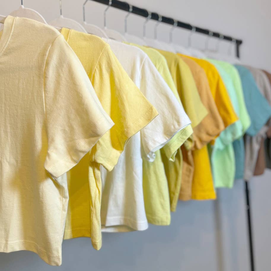 Premium Cotton Crop Tops (New Colors!): X-Large / Pear