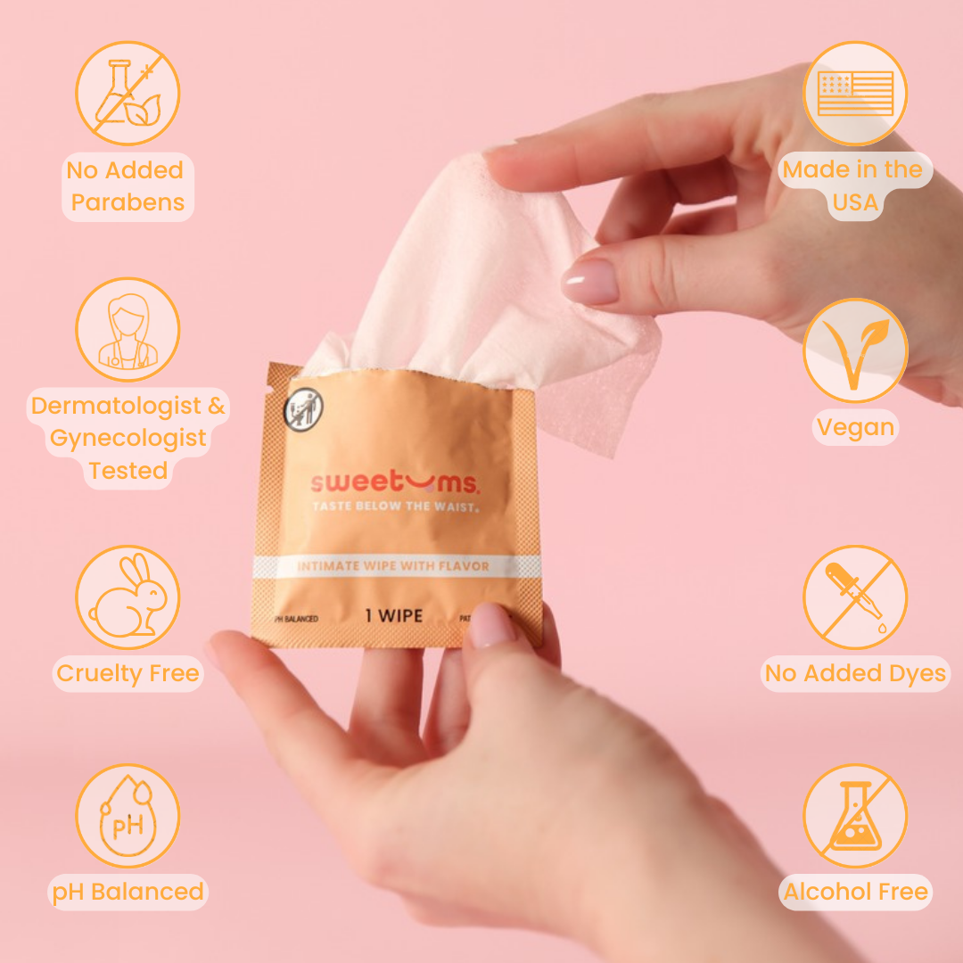 Mango Flavored Intimate Wipes Feminine Wipes Beauty Waxing