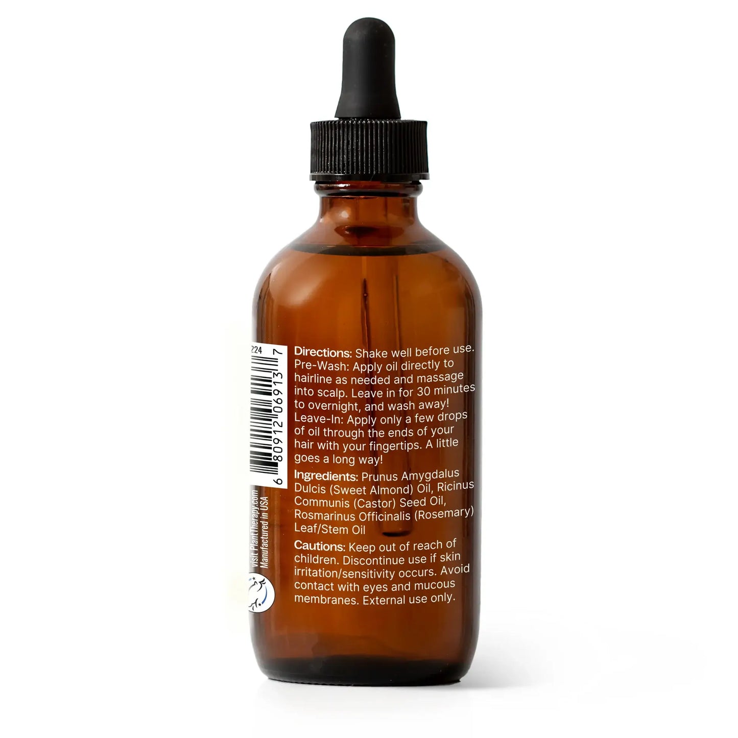 Rosemary & Castor Hair Oil 4 oz