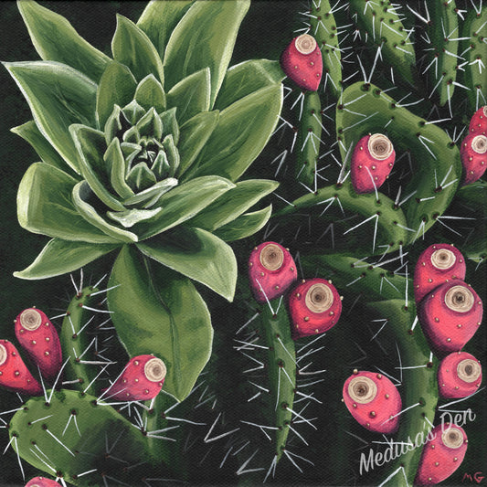 Prickly Pear Painting