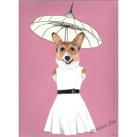 Cotillion Corgi Painting