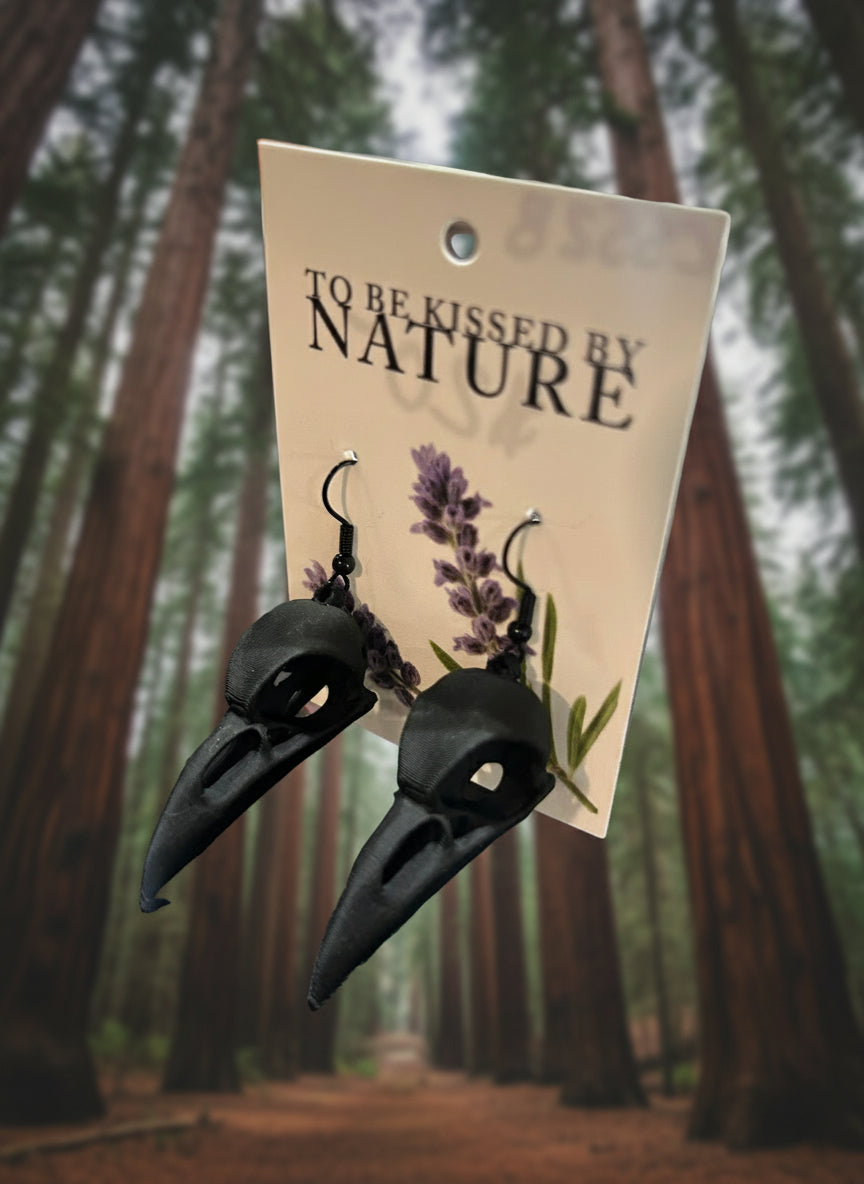 Crow earrings