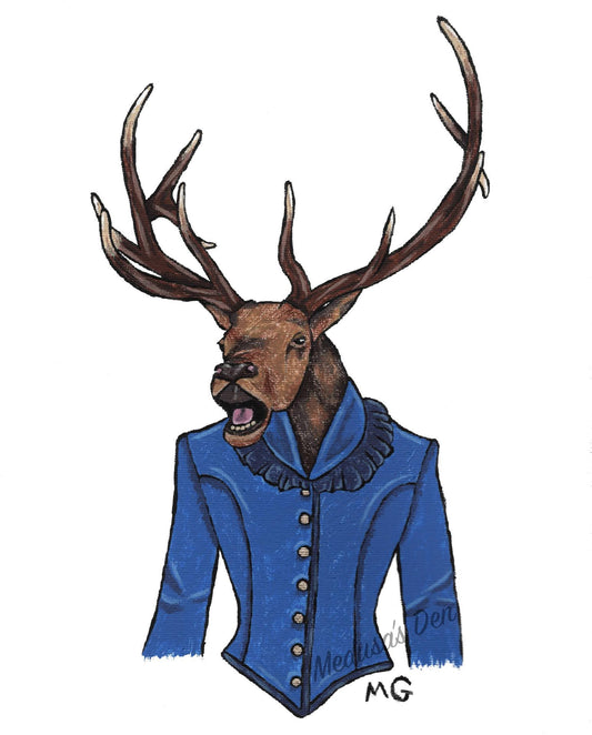 Eccentric Elk Painting