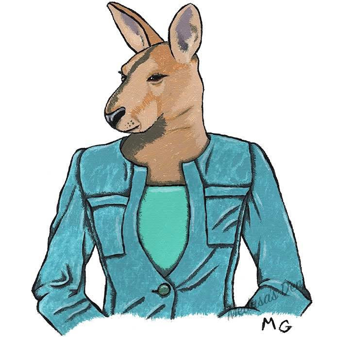 Kinetic Kangaroo Painting