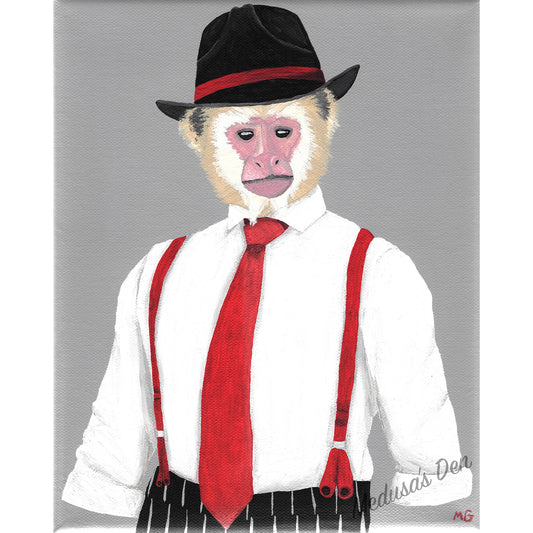 Mafioso Monkey Painting