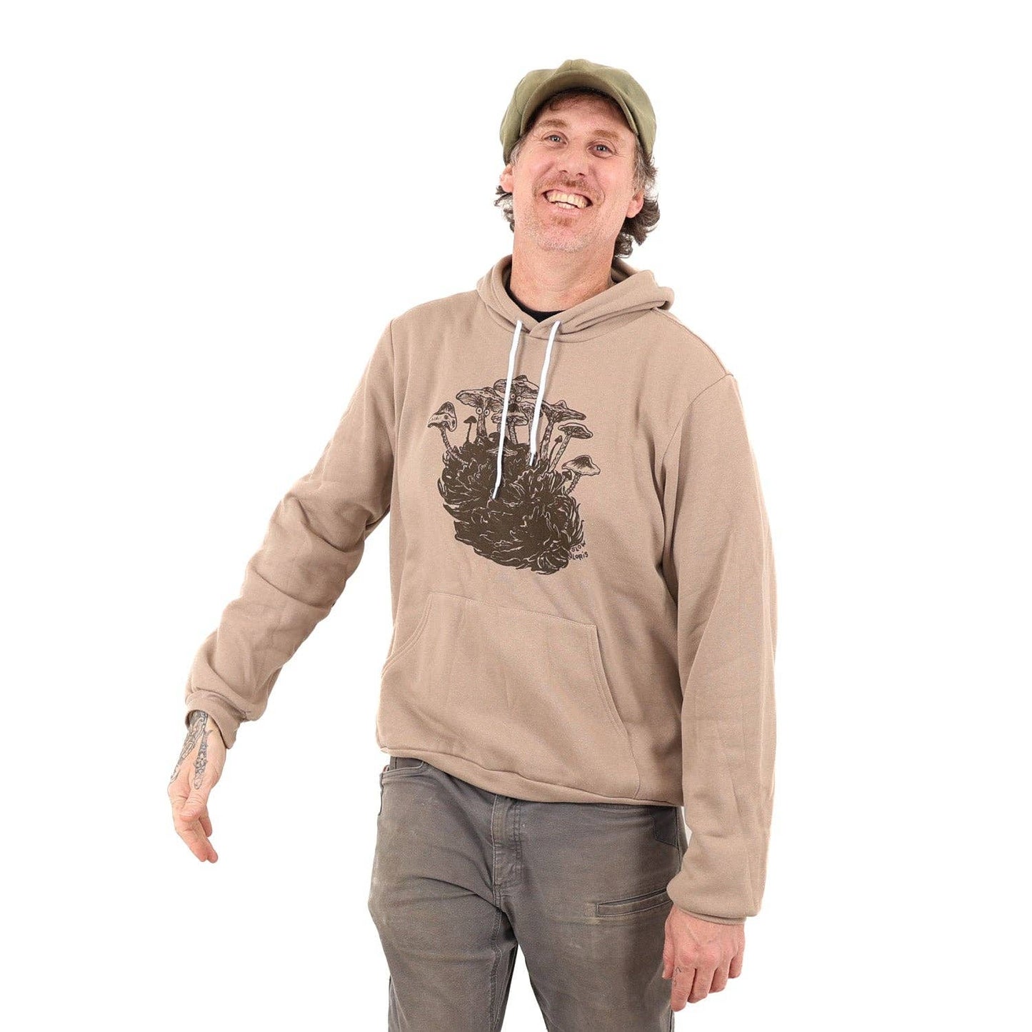 Shroom-Cone Pullover Hoodie: XL