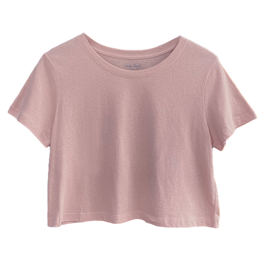 Premium Cotton Crop Tops (New Colors!): X-Large / Dusty Rose