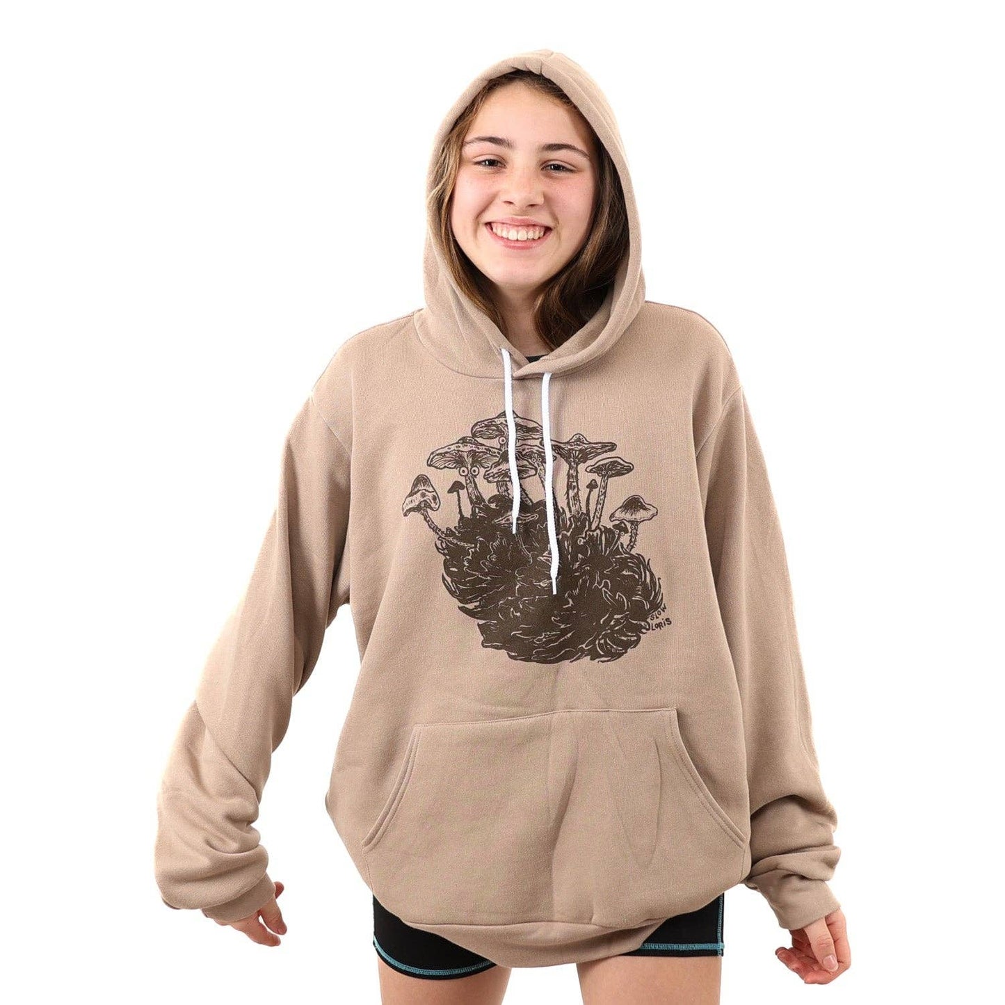 Shroom-Cone Pullover Hoodie: XL