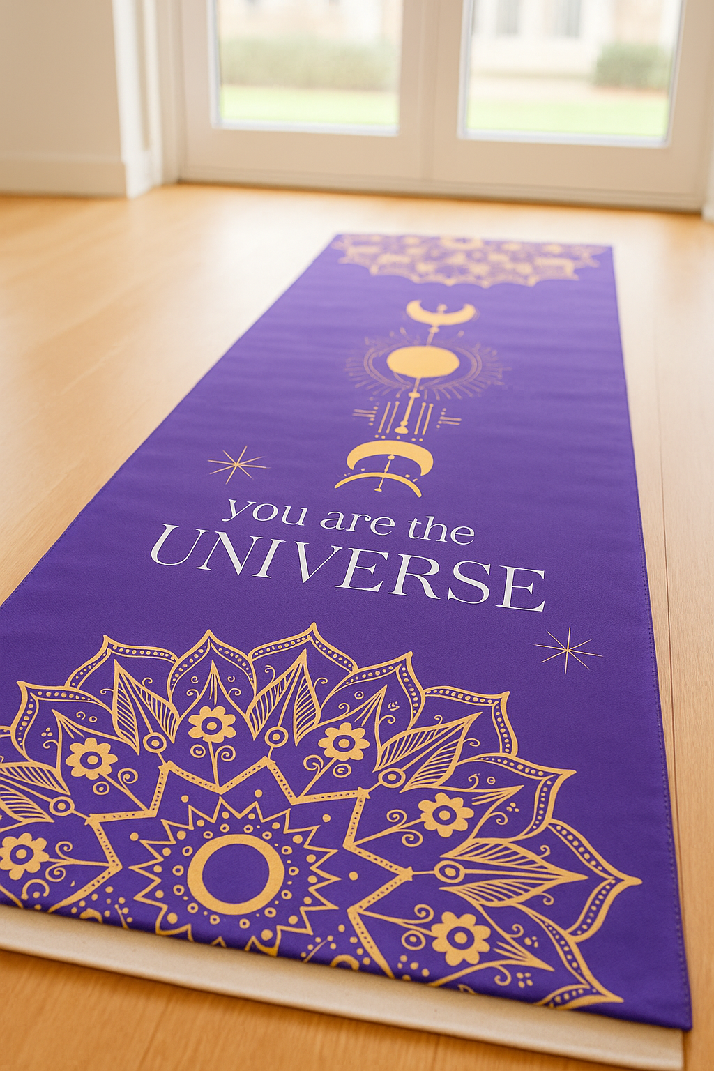 Organic Cotton Yoga Mat | Extra Wide & Long for Balance